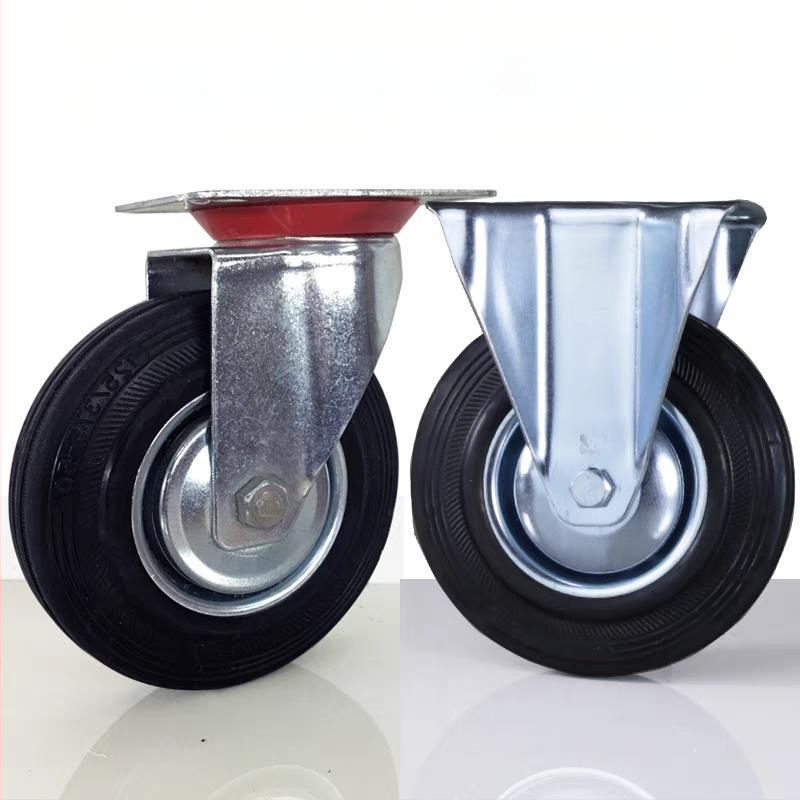 Гумени кастери за колички C-CTCK / C-CTCS / C-CTCJ75/100/125/150-R — фиксирани, въртящи се и със спирачка • Модел 162787 • Марка: Друг • Приложение: Друг • Лицензируеми частни марки: Да