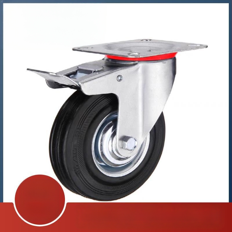 Гумени кастери за колички C-CTCK / C-CTCS / C-CTCJ75/100/125/150-R — фиксирани, въртящи се и със спирачка • Модел 162787 • Марка: Друг • Приложение: Друг • Лицензируеми частни марки: Да