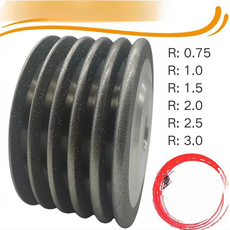 Диамантено шлифовъчно колело със наклонен ръб, борон нитрид, електроплакиране, модел 0005