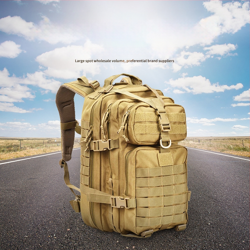 3P Τακτικό σακίδιο για υπαίθριες πεζοπορίες – μεγάλης χωρητικότητας στρατιωτικού στυλ, ύφασμα 600D Oxford, Unisex, Άνοιξη 2024, μονόχρωμο σχέδιο