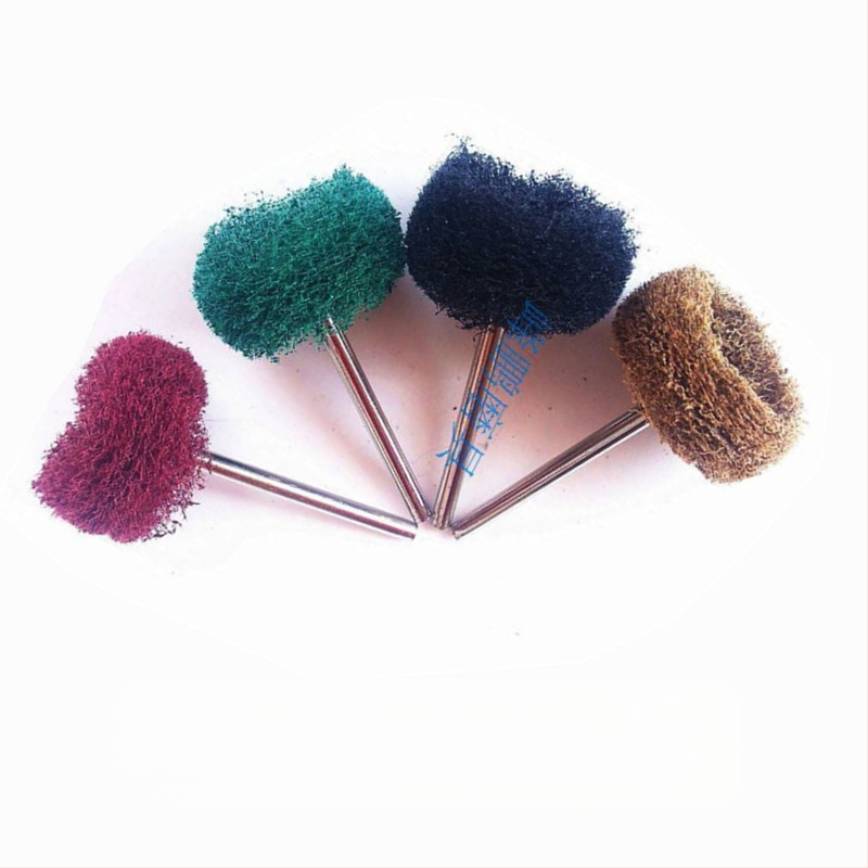 Šlifavimo galvutės su rankena, 40 vnt komplektas, skirtas burrų šalinimui, rūdijimo ir oksidų pašalinimui