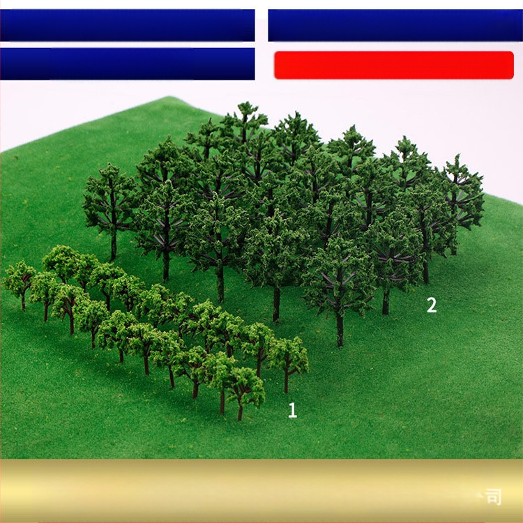 Пластмасов комплект дървета за пясъчната табла за моделиране, 100 дървесни стъбла, DIY лесно сглобяване