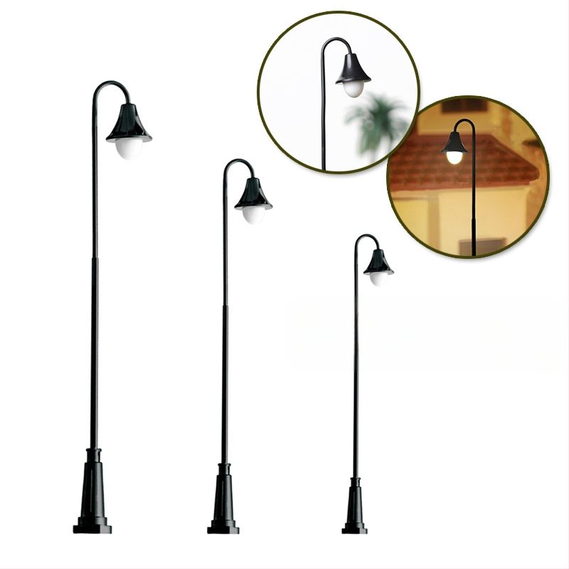 Архитектурен модел за диорама: уличен фенер за мини ландшафт, DIY; не мултифункционален; 3C категория: Играчки за лица над 14 години