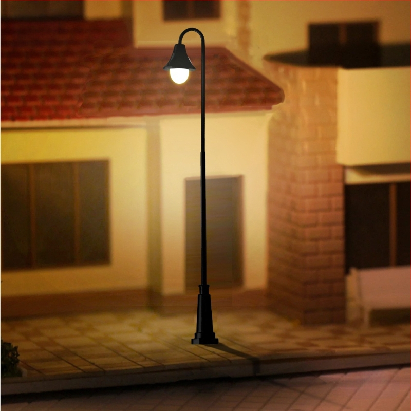 Архитектурен модел за диорама: уличен фенер за мини ландшафт, DIY; не мултифункционален; 3C категория: Играчки за лица над 14 години