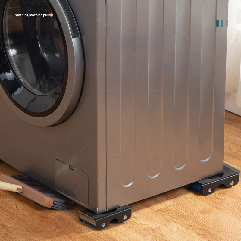 Plovimo mašinos ir šaldytuvo pagrindė su reguliuojamu, judančiu laikikliu, priešslidėjimo kilimėlis, nerūdijančio plieno rėmas, be įrengimo, 80% plastiko