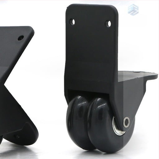Shaper D026 пластмасови насочени колела за аксесоари за багаж – PVC сърцевина, колела с прав ъгъл
