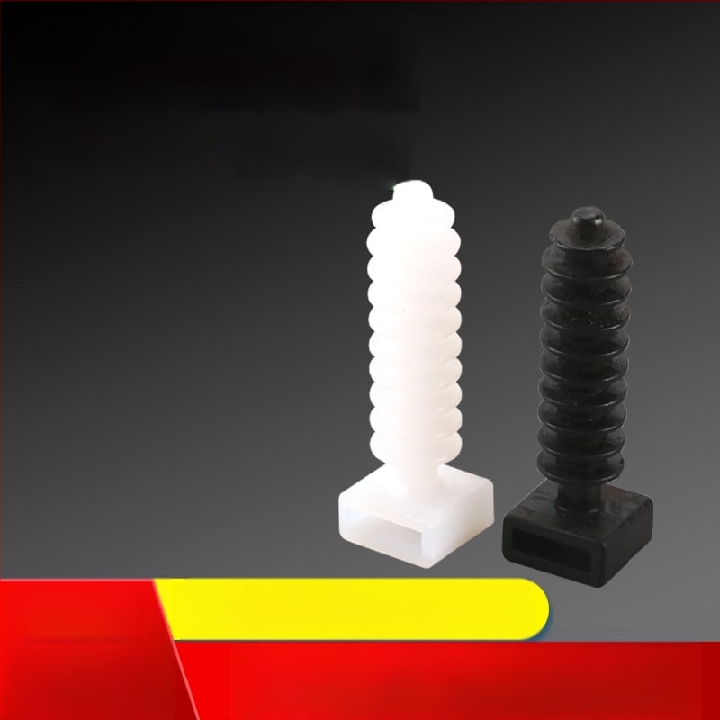 Монтажна база за кабелни стяжки със винтово закрепване, инжекционно формована