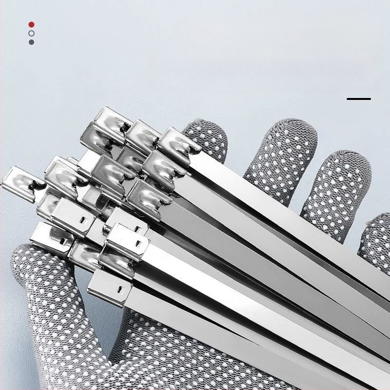 Polipropileno kabelių dirželiai su savarankišku užraktu, 50 vnt.