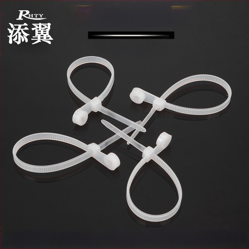 Savęs užrakinama kabelio juosta iš nailono 66, traukos jėga 15-18 kg, diapazonas 3-32 mm, -20°C iki 80°C, degimo klasė 94V-2