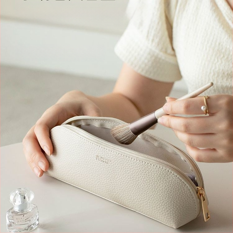 Kelioninis kosmetinės krepšys su PVC kubo formos, makiažo šepetėlių ir kosmetikos saugojimui, japonų stilius