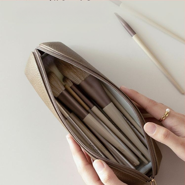 Kelioninis kosmetinės krepšys su PVC kubo formos, makiažo šepetėlių ir kosmetikos saugojimui, japonų stilius