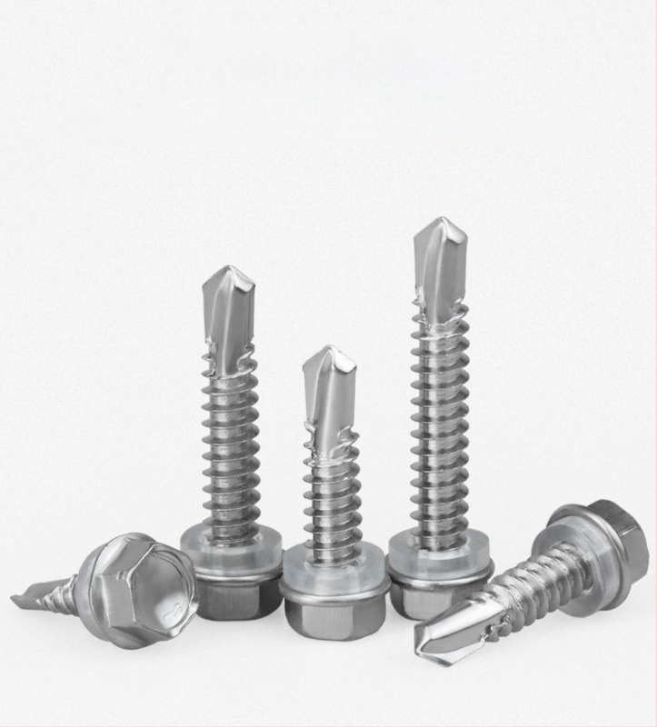 Стоманен винт с външна шестогранна глава, самонарезен и самодръжащ, dovetail тип, 410, клас 4, GB/T 15856.4-2002