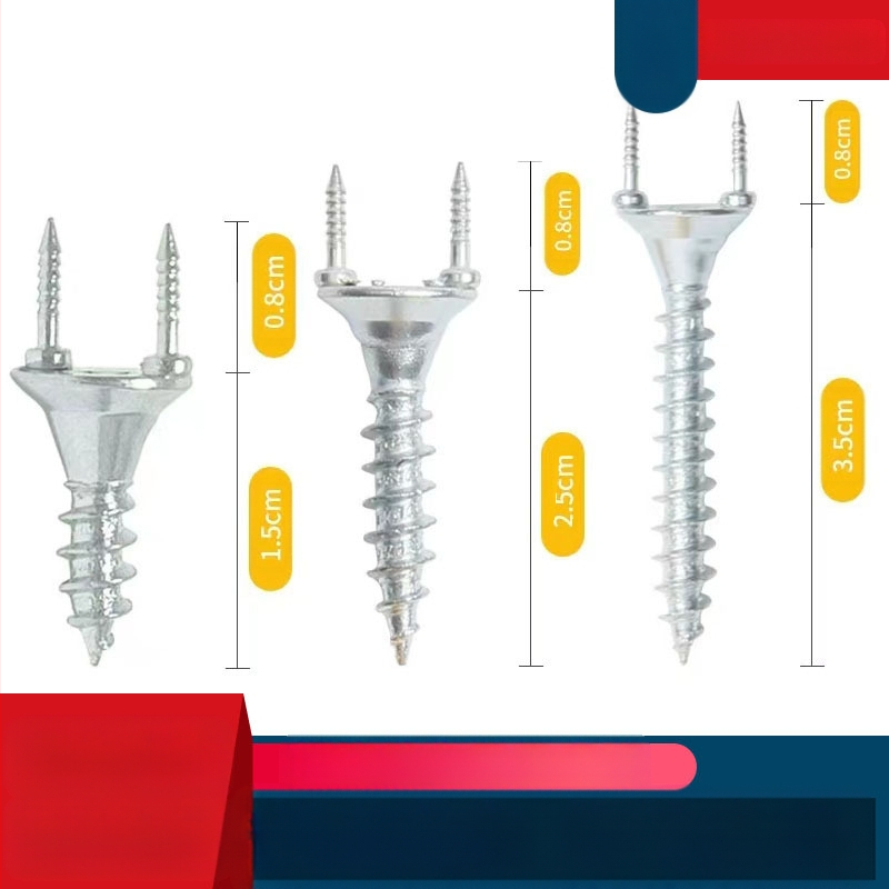 Двуглавни гвоздеи с форма на овчи рог за дървен фурнир и первази — без видими следи, галванизирана обикновена въглеродна стомана, клас А