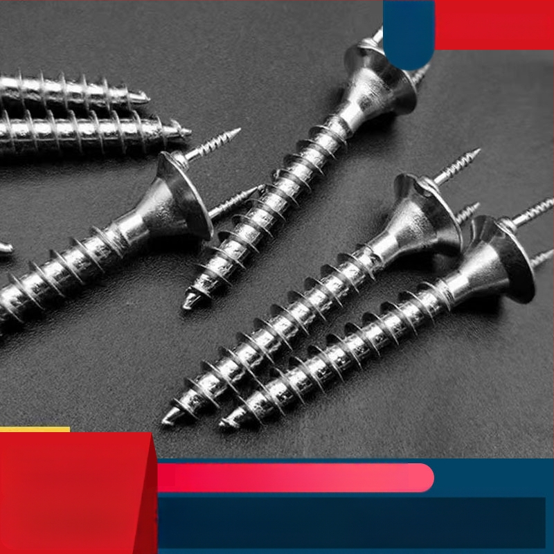 Двуглавни гвоздеи с форма на овчи рог за дървен фурнир и первази — без видими следи, галванизирана обикновена въглеродна стомана, клас А