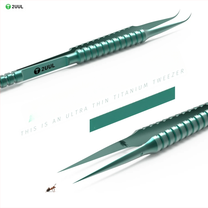 2UUL Πινσέτες επισκευής κινητών από κράμα τιτάνιου – αιχμηρή άκρη, ευθεία ή καμπύλη άκρη, χειροποίητα γυαλισμένες, εξαιρετικά σκληρές