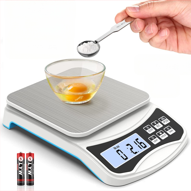 CX-598 virtuvės skaitmeninės svarstyklės (0.5–10 kg, elektroninis matavimas, AAA/USB maitinimas)
