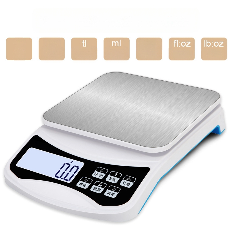CX-598 virtuvės skaitmeninės svarstyklės (0.5–10 kg, elektroninis matavimas, AAA/USB maitinimas)