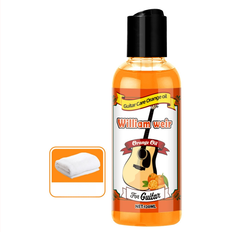 Muzikos instrumentų priežiūros aliejus ir valiklis gitaroms, smuikui, erhu ir fortepijonui – prieš įtrūkimus; grynoji masė 0,15 kg • pakuotė 100 vnt • licencijuota privataus prekinio ženklo etiketė