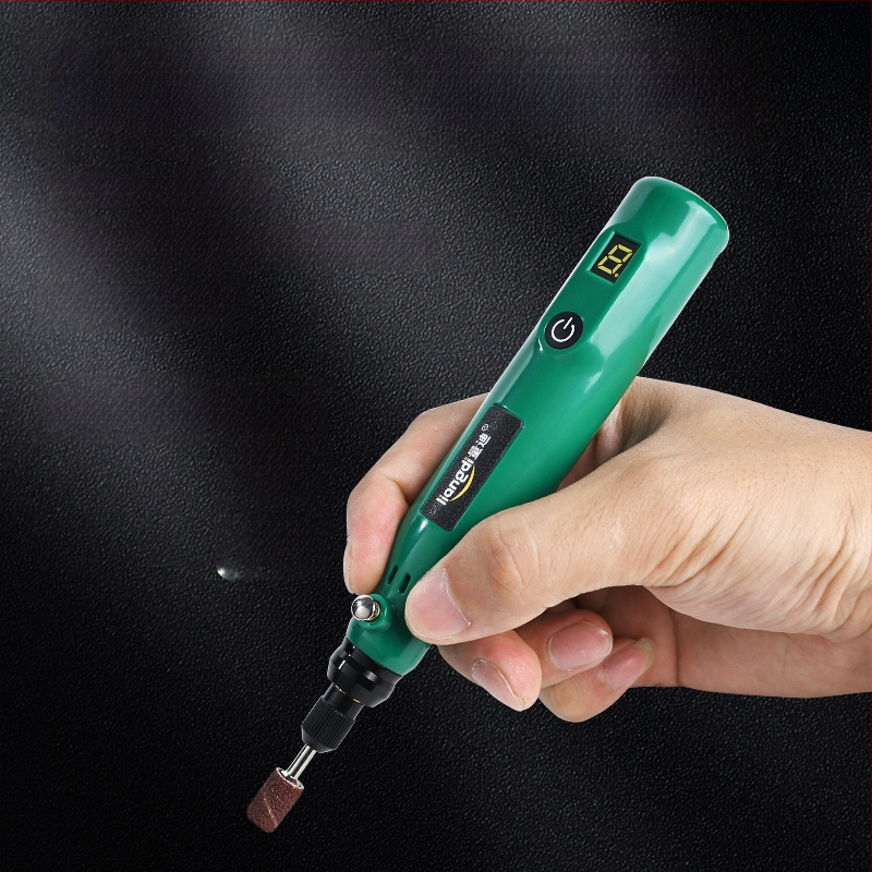 Ръчен електрически шлайф-полировач за нефрит и дърворезба — Quandi, презареждаема литиева батерия, полиране (Quandi; презареждаема литиева батерия; полиране)