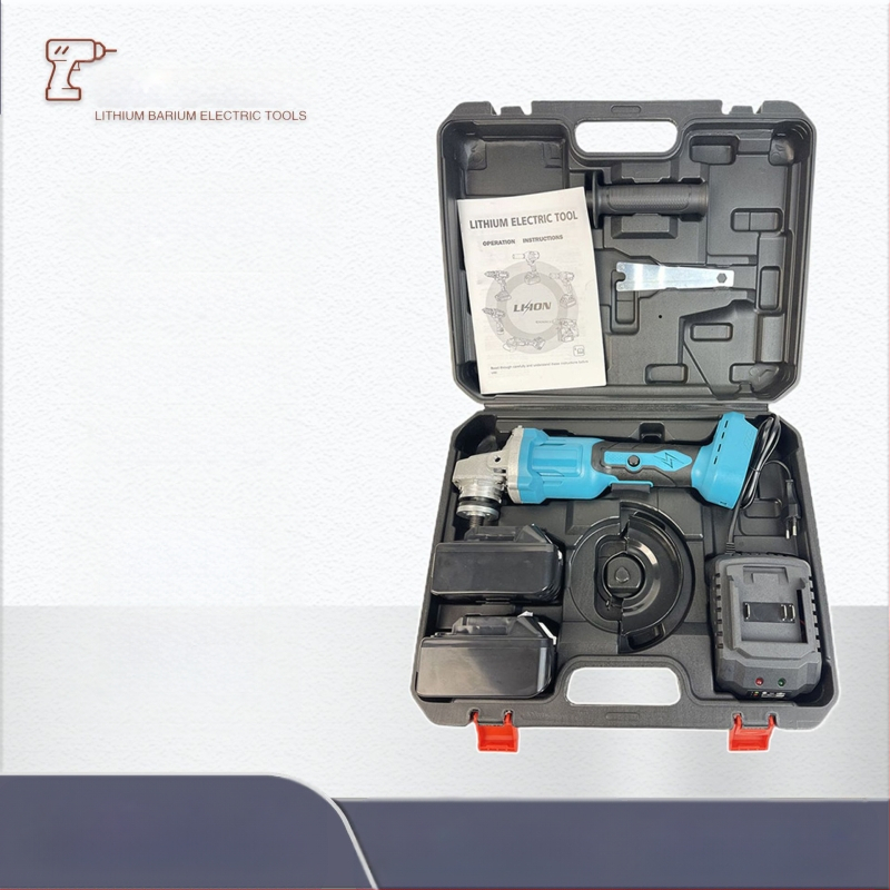 Rockita безжичен безчетков ъглошлайф, 21V, модел 404, с аксесоари