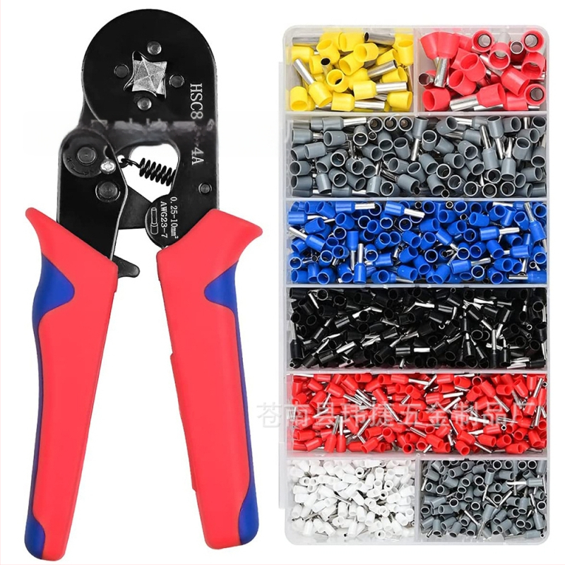 Weijie 1250 ks krimpovaný tubulárny terminál, predizolovaný, meďový kontakt, PP izolácia