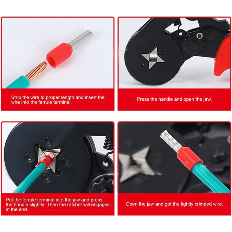 Weijie 1250 ks krimpovaný tubulárny terminál, predizolovaný, meďový kontakt, PP izolácia