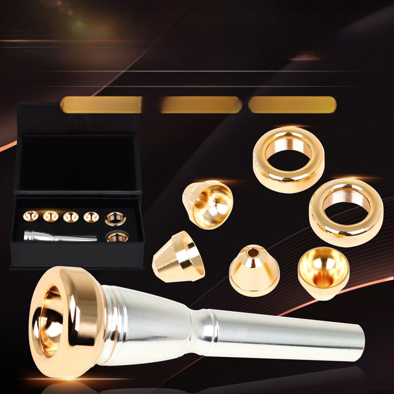 Set de muștiucuri din alamă pentru instrumente de suflat, capete multiple, model MX01, ambalat într-o cutie kraft