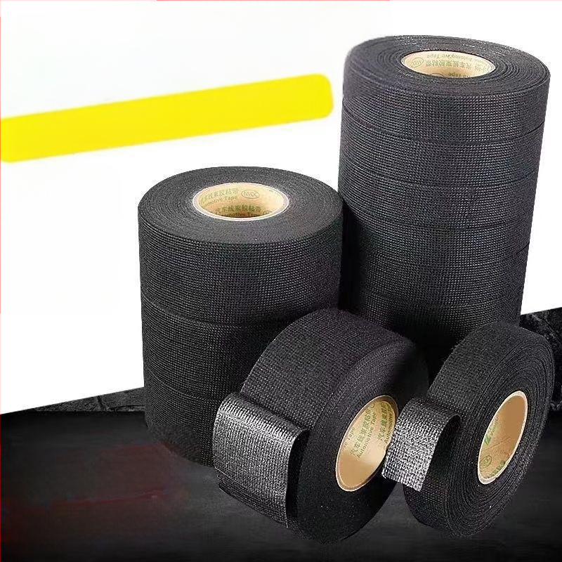 Bandă izolatoare pentru cablurile auto cu flanelă, rezistentă la temperaturi, uzură, ignifugă, izolare fonică, bază de polipropilenă (BOPP)