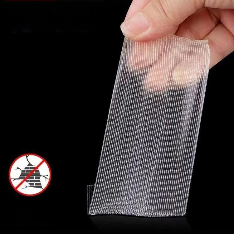 Mrežasta dvostruka ljepljiva traka, visoka adhezija, tkaninska podloga, za montiranje na zid, bez ostataka ljepila