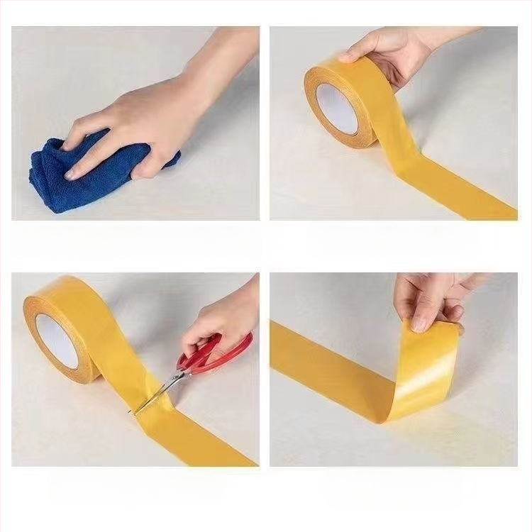 Mrežasta dvostruka ljepljiva traka, visoka adhezija, tkaninska podloga, za montiranje na zid, bez ostataka ljepila