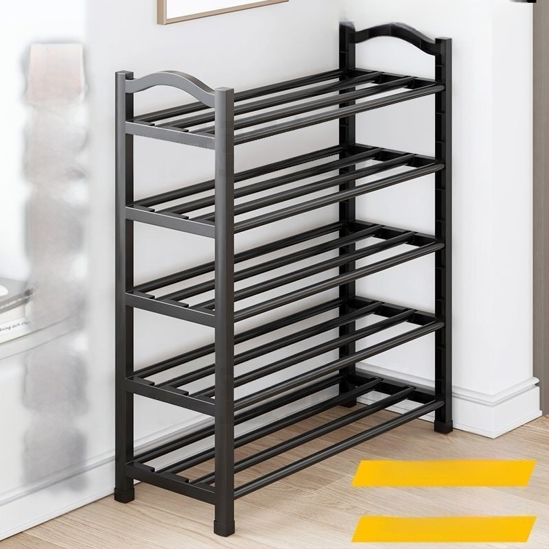 Ραφιέρα παπουτσιών για είσοδο σπιτιού - Πέντε επίπεδα, πλαστικό, απλός μοντέρνος σχεδιασμός, με κάθισμα