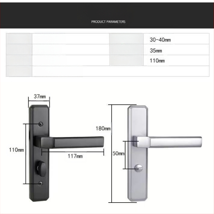 Brava za kupaonicu bez ključa s držačem — metalna, moderni minimalistički stil
