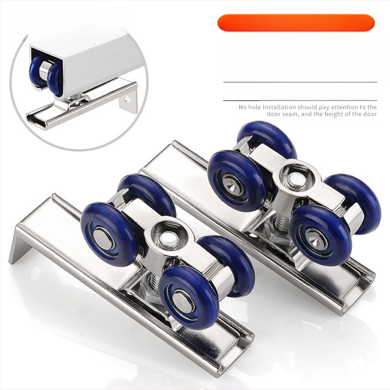 Дървена ролка за плъзгащи врати на гардероб — лека, безшумна, водач за релсата