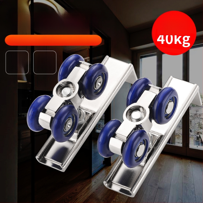 Дървена ролка за плъзгащи врати на гардероб — лека, безшумна, водач за релсата