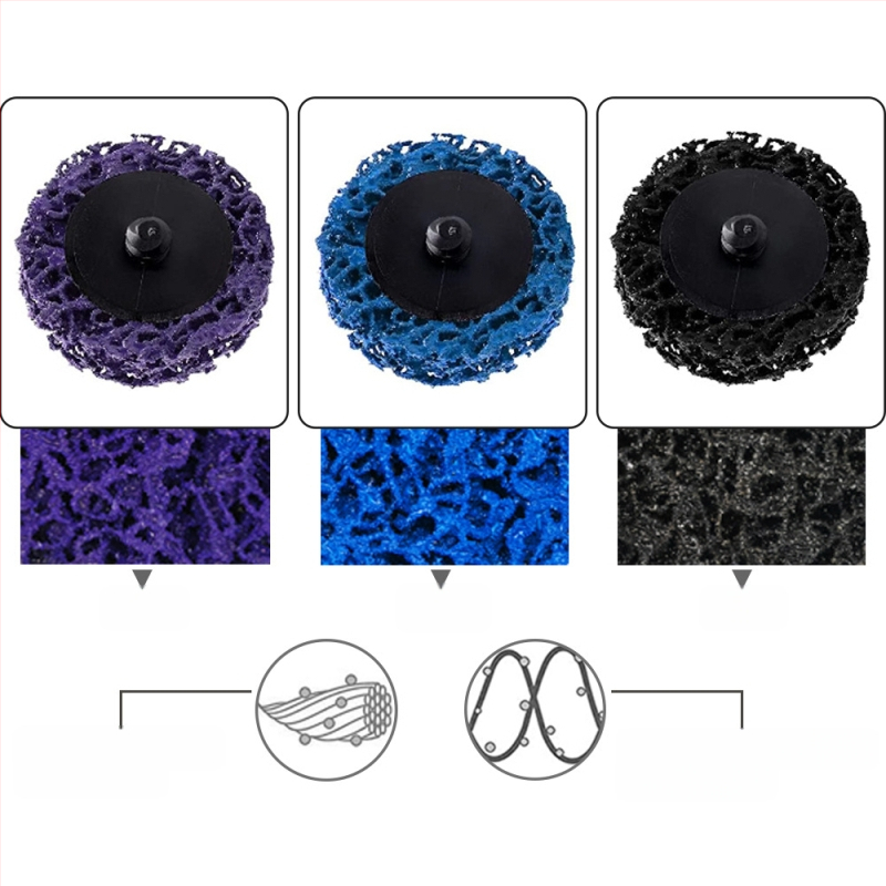 Комплект абразивни дискове за шлайф със система за бърза смяна и двойна тава; корпус от нейлон; TR връзка; кафяв корунд