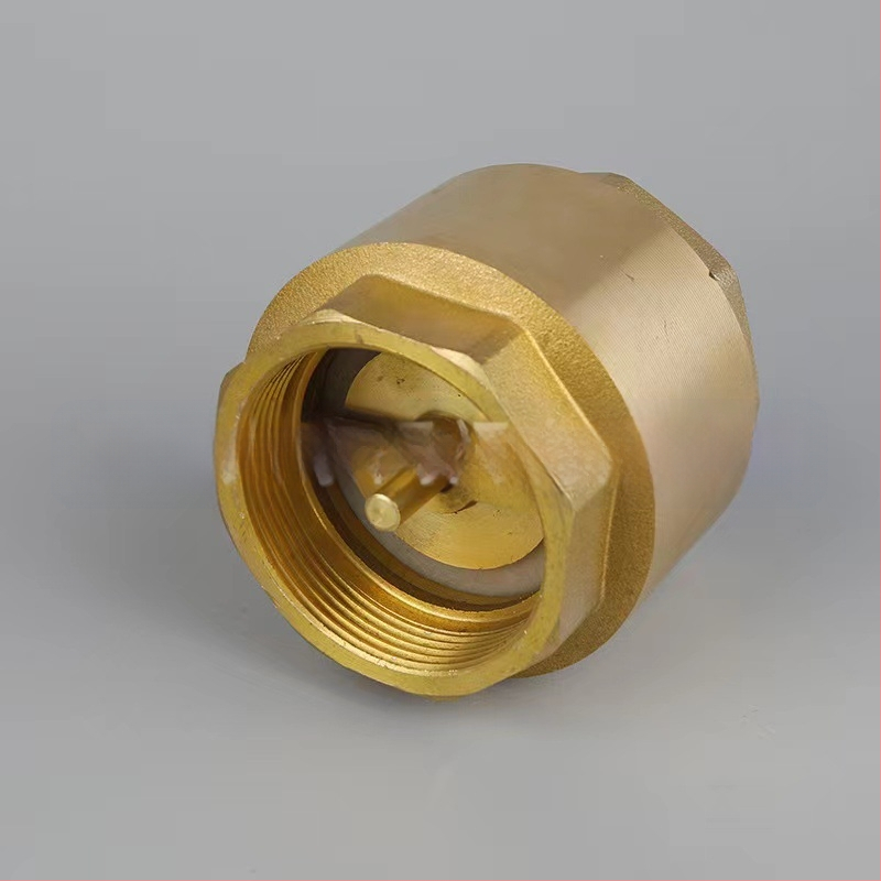 Horizontalni bakreni provjerni ventil s oprugom, za vodovod, jednostrani protok, hidrauličko upravljanje