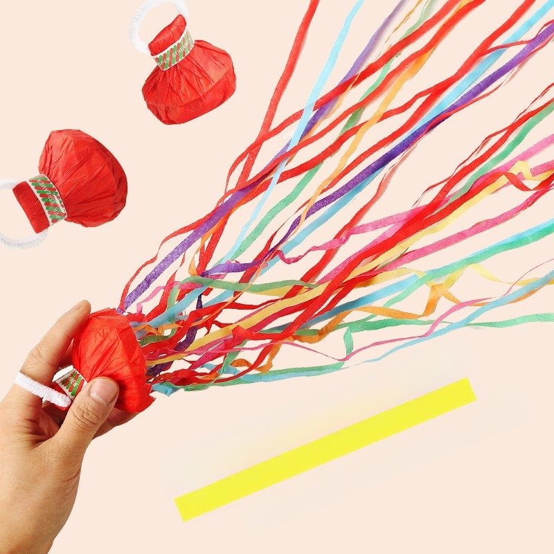 Esküvői rendezvényekhez készült dekorációs rekvizitek – papírszalag húzható virág dizájn