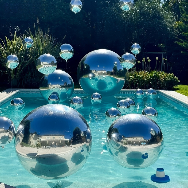 Rinkinys 39 vnt. 4D apvalių aliuminio plėvelės balionų