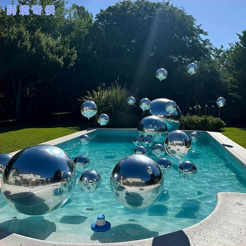 Rinkinys 39 vnt. 4D apvalių aliuminio plėvelės balionų