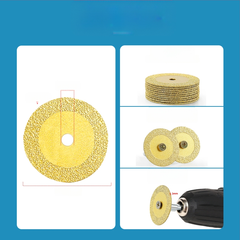 Бразиран диамантен режещ диск за електрическа бормашина — мрамор, керамика и нефрит; премахване и почистване на фуги