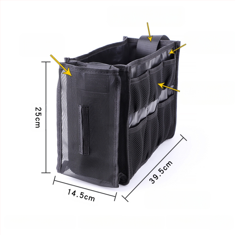 Profesionalus makiažo menininkų krepšys su juosmens dizainu, dėmėms atspari, ypatingai didelė talpa; Grynas turinys: 300