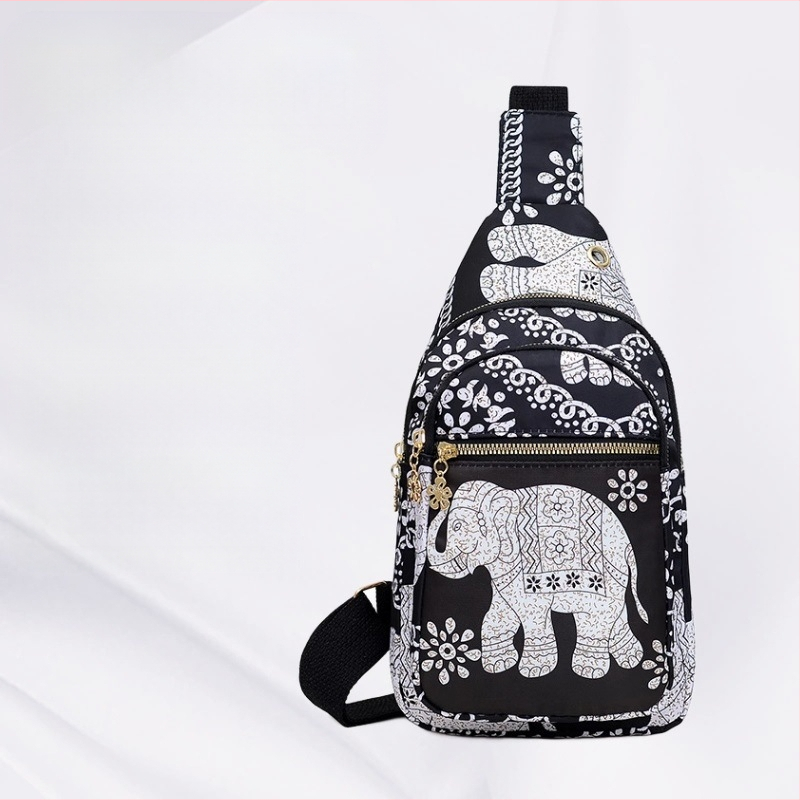 Vyrų krūtinės krepšys – nailonas; atsparus dėvėjimui; pamušalas poliesteris; pavasaris 2024; vyrams