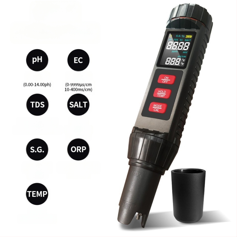 7-σε-1 φορητός αναλυτής ποιότητας νερού, υψηλής ακρίβειας μέτρησης EC, TDS, pH, ORP και θερμοκρασίας