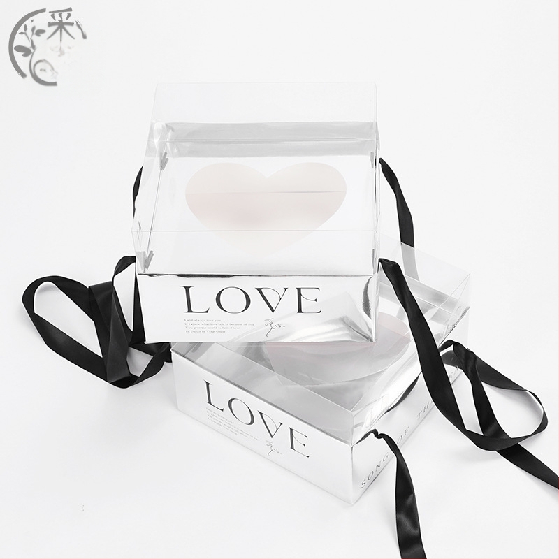 Sulankstoma dovanos dėžutė su veidrodžiu gėlėms, iš popieriaus