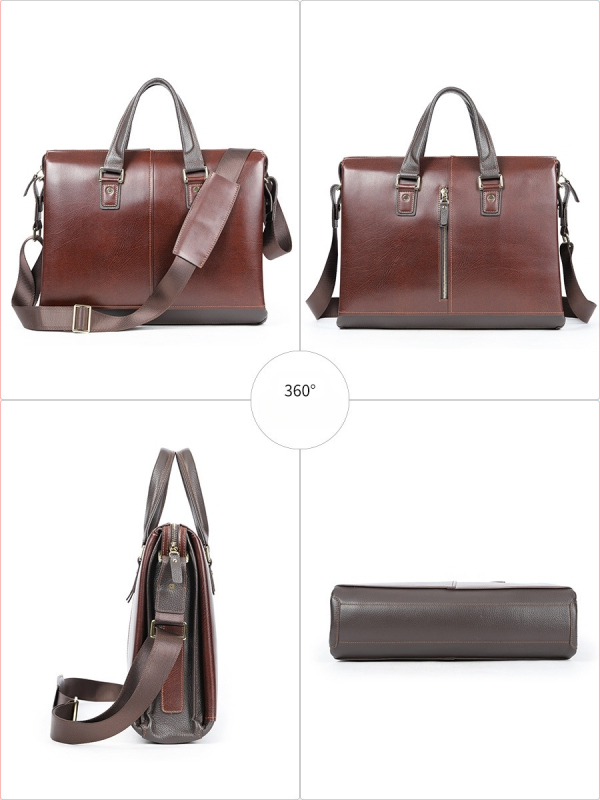 Äri kott ehtsast nahast – linnaline lihtsus, pealmine veisnahk kiht, ühetooniline välimus, vooder polüester-puuvillane