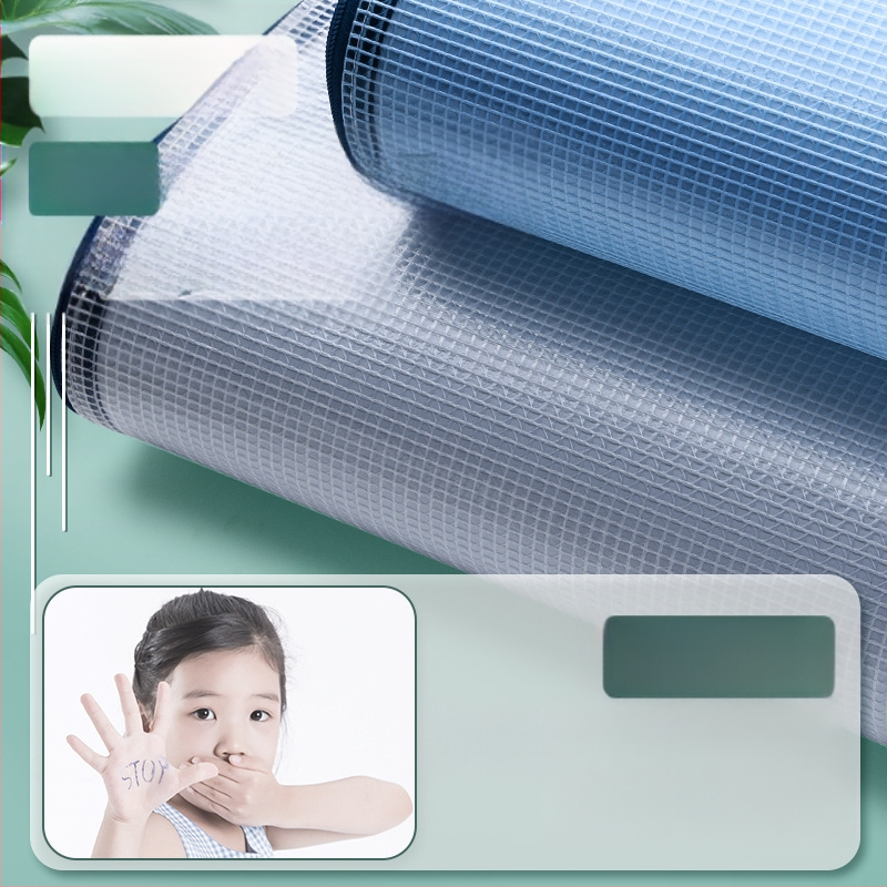 A3 документна чанта с цип, прозрачен PVC материал, водоустойчива, голям капацитет, мрежест дизайн