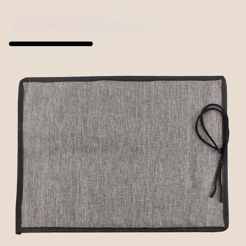 24 ecsetet tartó poliészter rol-táska olaj-, gouache- és akvarell ecsetekhez