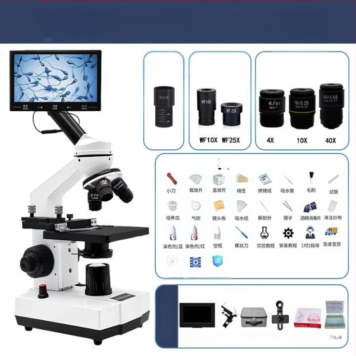 HD veterinarinis mikroskopas spermos analizei ir patogenų detekcijai šunims, kiaulėms ir žuvims (laboratorijos lygis)