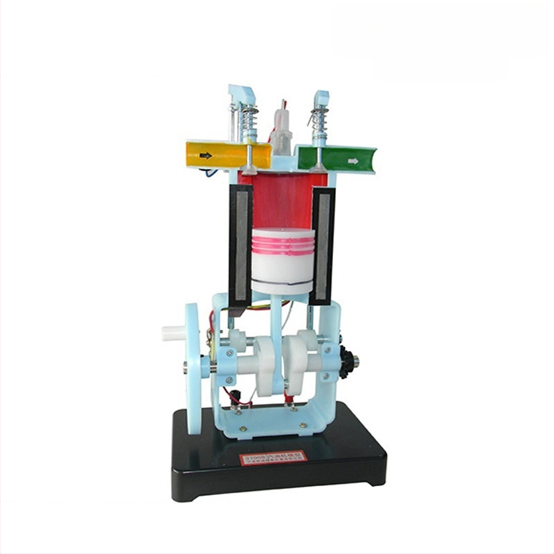 Bensiin- ja diisli mootoride mudel – neljataktiline sisepõlemismootori mudel füüsika katseteks kesk- ja gümnaasiumi, metallkonstruktsioon, 20 tk karbis.