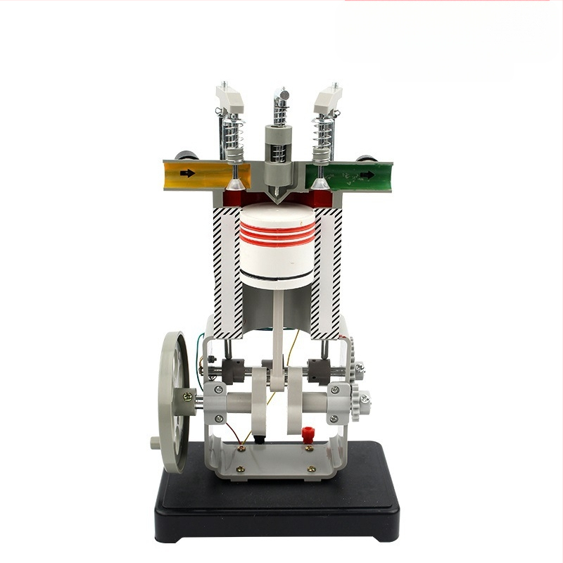 Bensiin- ja diisli mootoride mudel – neljataktiline sisepõlemismootori mudel füüsika katseteks kesk- ja gümnaasiumi, metallkonstruktsioon, 20 tk karbis.